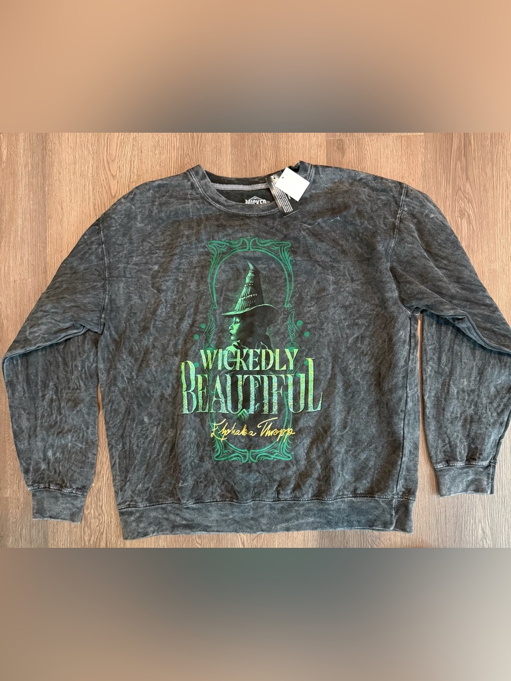 New Universal Wickedly Beautiful Graphic Sweatshirt - Wicked Elphaba